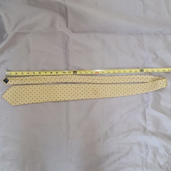 US POLO ASSN | Men's Geometric Neck Tie Blue Yellow - Picture 6 of 7